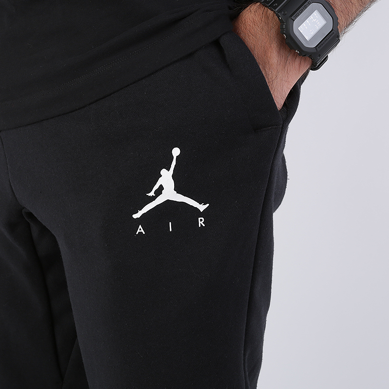 мужские черные брюки Jordan Jumpman Fleece Pant AV3160-010 - цена, описание, фото 2
